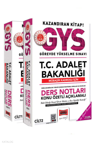 Yargı Yayınları 2025 T.C Adalet Bakanlığı Mübaşir Kadrosu İçin Ders No