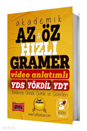 Yargı Yayınları 2025 YDS YÖKDİL YDT Akademik Az & Öz Hızlı Gramer (Video Anlatımlı)