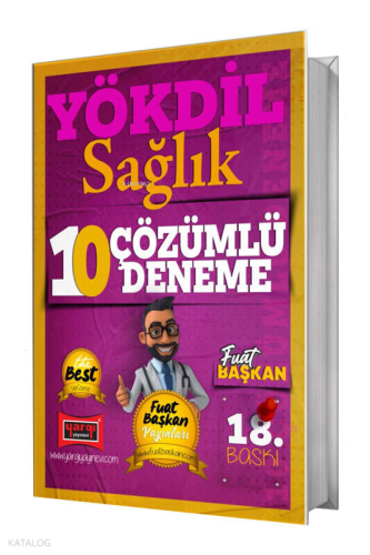 Yargı Yayınları 2025 YÖKDİL Sağlık Çözümlü 10 Deneme