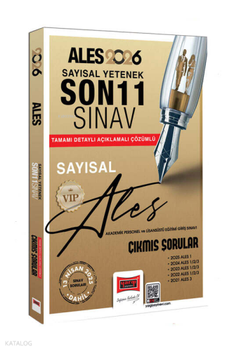Yargı Yayınları 2026 ALES VIP Sayısal Yetenek Son 11 Sınav Çıkmış Soru