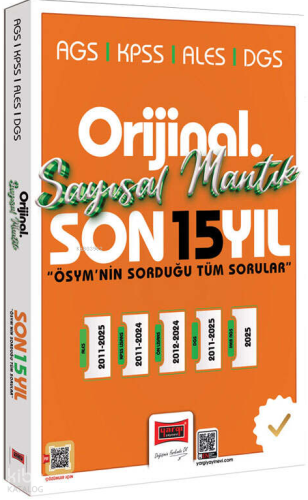 Yargı Yayınları 2026 KPSS AGS ALES DGS Orijinal Sayısal Mantık Son 15 
