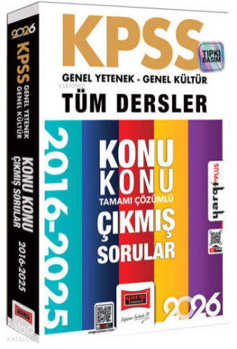 Yargı Yayınları 2026 KPSS GK-GY Tüm Dersler Tamamı Çözümlü 9 Yıl Çıkmı