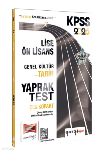 Yargı Yayınları 2026 KPSS Lise-Ön Lisans Genel Kültür Tarih Çek Kopart