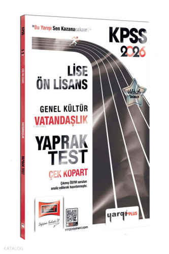 Yargı Yayınları 2026 KPSS Lise-Ön Lisans Genel Kültür Vatandaşlık Çek 