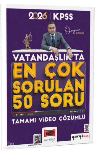 Yargı Yayınları 2026 KPSS Vatandaşlıkta En Çok Sorulan 50 Soru | Özgür