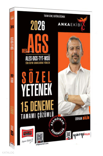 Yargı Yayınları 2026 MEB-AGS ALES DGS TYT MSÜ Anka Ekibi Sözel Yetenek