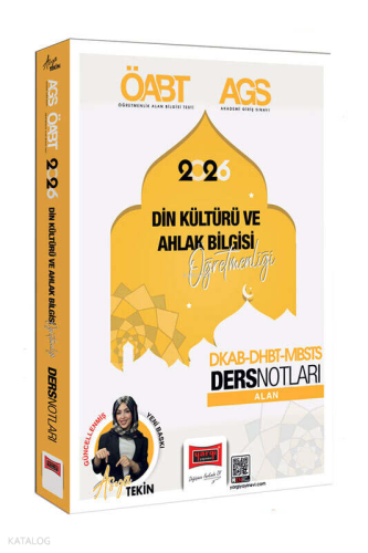 Yargı Yayınları 2026 MEB-AGS DKAB-DHBT-MBSTS Din Kültürü ve Ahlak Bilgisi Öğretmenliği Video Ders Notları