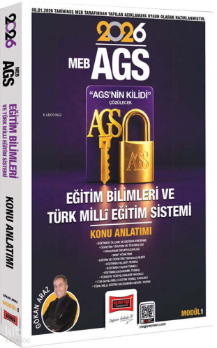 Yargı Yayınları 2026 MEB-AGS Anahtarı Eğitim Bilimleri ve Türk Milli E