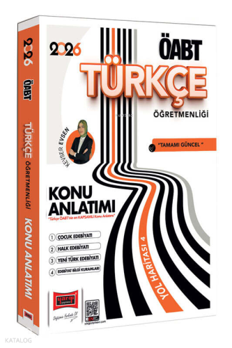 Yargı Yayınları 2026 ÖABT Türkçe Öğretmenliği Çocuk Edebiyatı - Halk Edebiyatı - Yeni Türk Edebiyatı Konu Anlatımı Yol Haritası 4