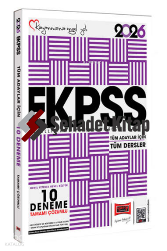 Yargı Yayınları 2026 Tüm Adaylar İçin EKPSS GK-GY Tüm Dersler Tamamı Çözümlü 10 Deneme