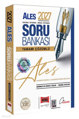 Yargı Yayınları 2027 ALES VİP Sayısal-Sözel Yetenek Tamamı Çözümlü Sor
