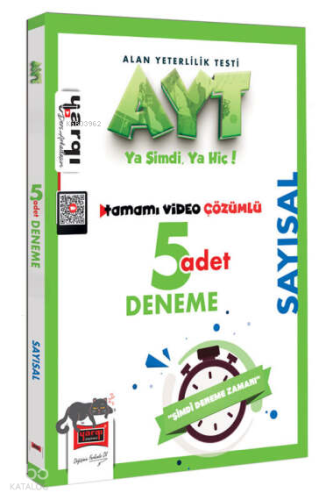 Yargı Yayınları AYT Sayısal Tamamı Video Çözümlü 5 Deneme | Kolektif |