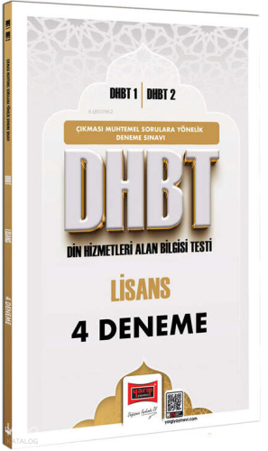 Yargı Yayınları DHBT 1 - DHBT 2 Lisans 4 Deneme Sınavı | Kolektif | Ya