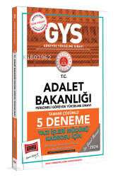 Yargı Yayınları GYS Adalet Bakanlığı Yazı İşleri Müdürü Kadrosu İçin Tamamı Çözümlü 5 Deneme