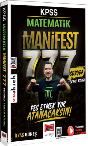 Yargı Yayınları KPSS Matematik Manifest Serisi 777 Soruda Tamamı Video