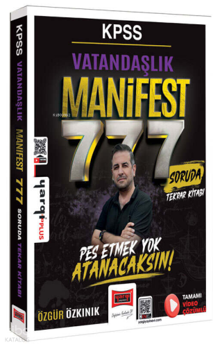 Yargı Yayınları KPSS Tarih Manifest Serisi 777 Soruda Tamamı Video Çöz