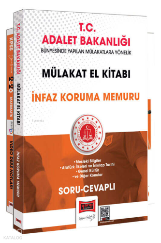 Yargı Yayınları T.C. Adalet Bakanlığı İnfaz Koruma Memuru Mülakat El Kitabı (Soru-Cevaplı)
