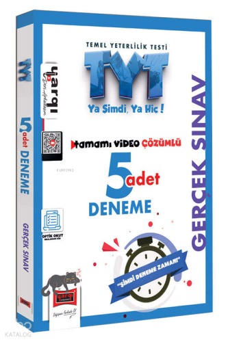 Yargı Yayınları TYT Tamamı Video Çözümlü 5 Deneme Sınavı | Kolektif | 