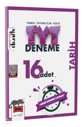 Yargı Yayınları TYT Tarih 16 Deneme Sınavı | Kolektif | Yargı Yayınevi