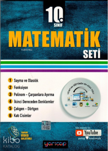 Yarı Çap 10.Sınıf Set Matematik - 2021 | Kolektif | Çap Yayınları