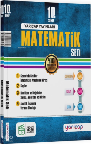 YarıÇap Yayınları 10. Sınıf Matematik Seti