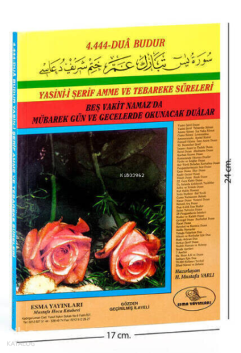 Yasin-i Şerif 4444 Dua Budur - Orta Boy;Mevlüt ve Cemiyetlerinizde, Be