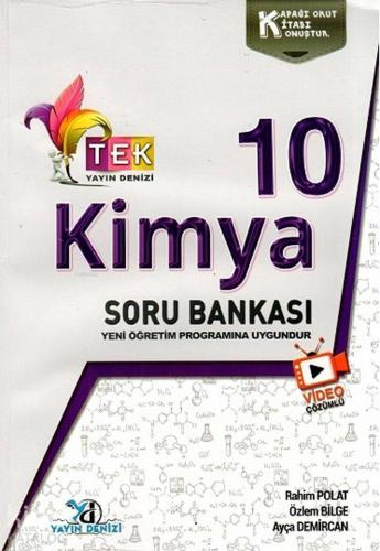 Yayın Denizi Yayınları 10. Sınıf TEK Serisi Video Çözümlü Kimya Soru B