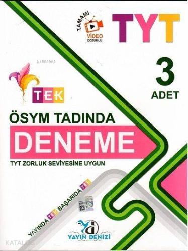 Yayın Denizi Yayınları TYT ÖSYM Tadında 3 Deneme Yayın Denizi | | Yayı