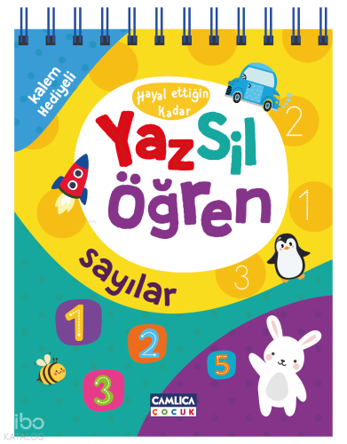 Yaz Sil Öğren (Sayılar) | Mustafa Can | Çamlıca Çocuk Yayınları