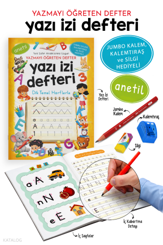 Yazı İzi Defteri - Yazmayı Öğreten Defter | Kolektif | Bigkids Yayınla