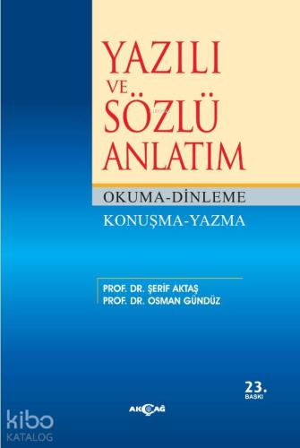 Yazılı ve Sözlü Anlatım