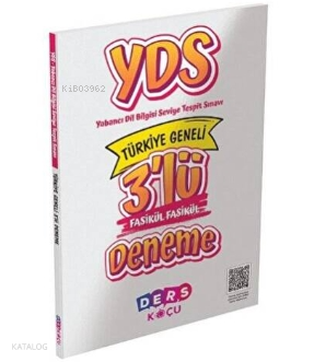 YDS 3 'lü Fasikül Fasikül Deneme Sınavı Ders Koçu