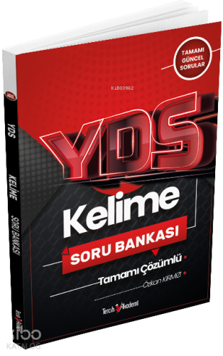 YDS Kelime Tamamı Çözümlü Soru Bankası 2022 | Özkan Kırmızı | Tercih A