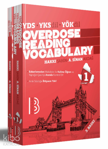 YDS YÖKDİL YKSDİL Overdose Reading Vocabulary (Set) | Hakkı Şahin | Be