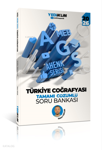 Yediiklim 2026 MEB AGS Ahenk Serisi Türkiye Coğrafyası Tamamı Çözümlü Soru Bankası