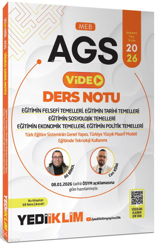 Yediiklim 2026 MEB AGS Eğitimin Temelleri ve Temel Kavramlar Türk Mill