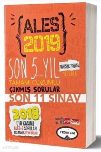 Yediiklim ALES Son 5 Yıl Tamamı Çözümlü Çıkmış Sorular