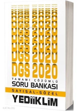 Yediiklim Dgs Say-Söz Tam.Çöz.Soru Bankasi 2020