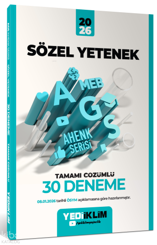 Yediiklim MEB-AGS Ahenk Sözel Yetenek Tamamı Çözümlü 30 Deneme | Kolek