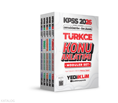 Yediiklim Yayıncılık 2026 KPSS Ortaöğretim Ön Lisans Genel Yetenek Kon