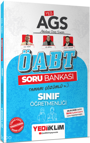 Yediiklim Yayınevi MEB AGS Sınıf Öğretmenliği Soru Bankası | Can Köni 