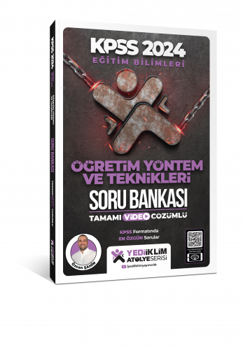 Yediiklim Yayınları 2024 Eğitim Bilimleri Atölye Serisi Öğretim Yöntem Ve Teknikleri Tamamı Video Çözümlü Soru Bankası