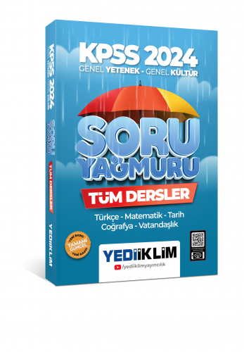 Yediiklim Yayınları KPSS Genel Yetenek Genel Kültür Tüm Dersler Soru Yağmuru
