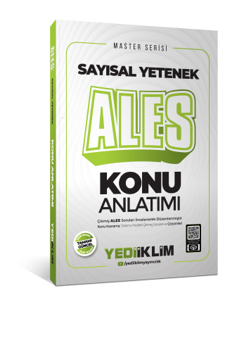 Yediiklim Yayınları 2026 Master Serisi ALES Sayısal Yetenek Konu Anlatımı