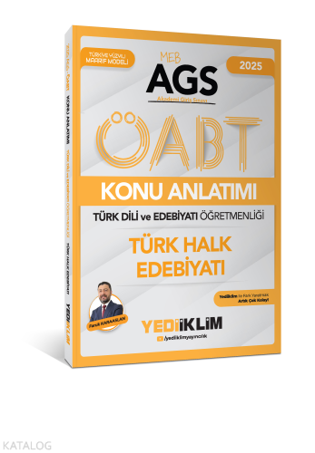 Yediiklim Yayınları 2025 MEB AGS ÖABT Türk Dili ve Edebiyatı Öğretmenl