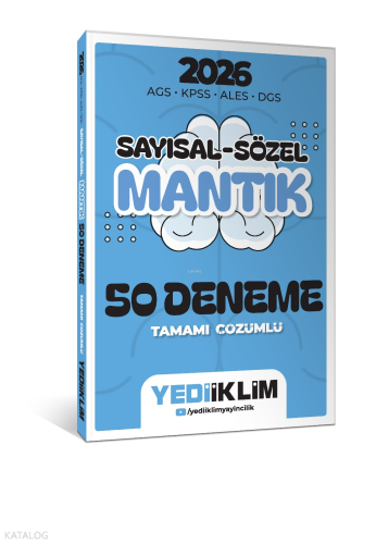 Yediiklim Yayınları 2026 AGS KPSS ALES DGS Sayısal Sözel Mantık Tamamı