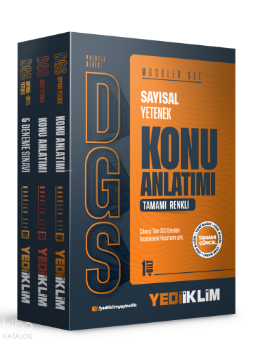 Yediiklim Yayınları 2026 DGS Prestij Serisi Konu Anlatımı Modüler Set 