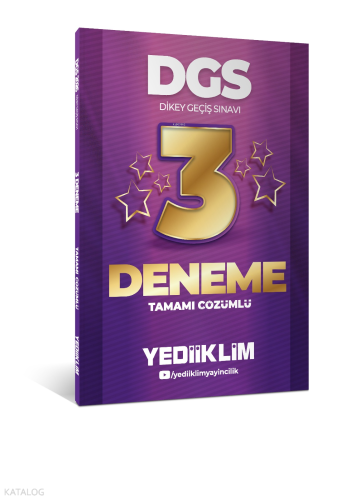 Yediiklim Yayınları 2026 DGS Tamamı Çözümlü 3 Yıldız Deneme