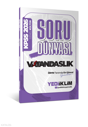 Yediiklim Yayınları 2026 Genel Kültür Vatandaşlık Soru Dünyası | Kolek