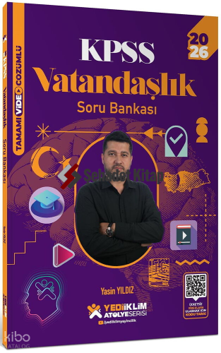 Yediiklim Yayınları 2026 KPSS Atölye Serisi Genel Kültür Vatandaşlık Tamamı Video Çözümlü Soru Bankası